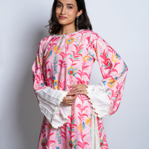 Co-ord set, Pink floral coord set, floral coordset