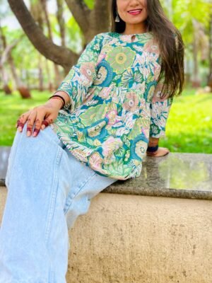 Rangrez Peplum top